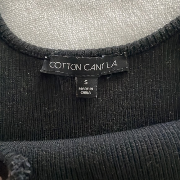 Womens Cotton candy LA ribbed crop top - Picture 4 of 4